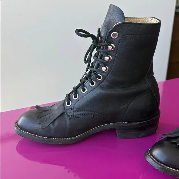 Vintage Leather Roper Boots - Picture 3 of 7